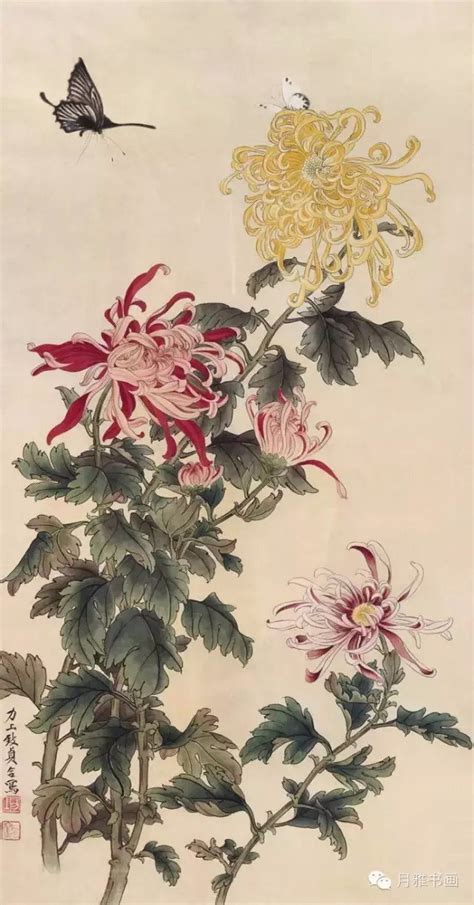 国画菊花|“秋风送爽 菊香阵阵”名家画菊作品欣赏之一